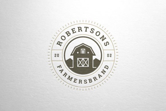 Download Farmhouse Retro Round Logotype - Round Collection